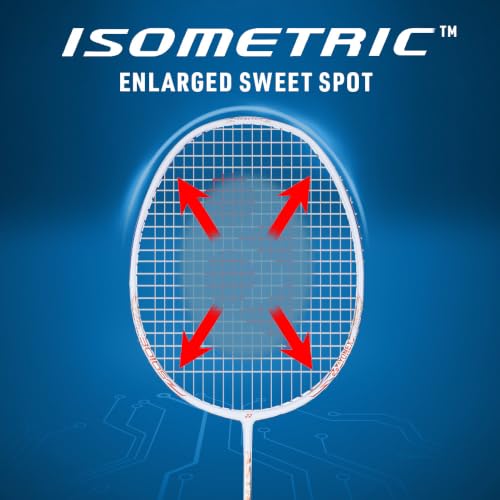 Image of Yonex Graphite Strung Badminton Racquet Astrox Lite 37i (G4, 77 Grams, 30 lbs Tension, Off White)