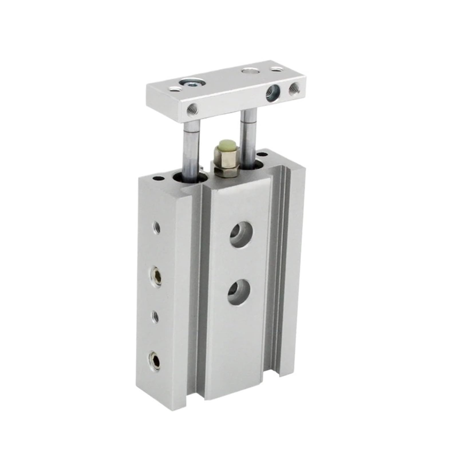 Vérin pneumatique double tige CXSM15 avec guidage et aimant intégré de 10 à 100mm