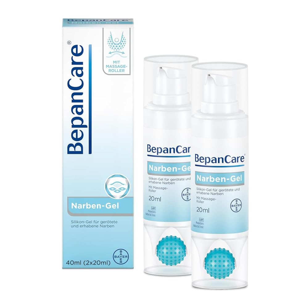 BepanCare Narben-Gel | blassere flachere und weichere Narben | aus dem Hause Bepanthen - die Nr. 1 bei Wundheilung | 20ml (2er Pack)