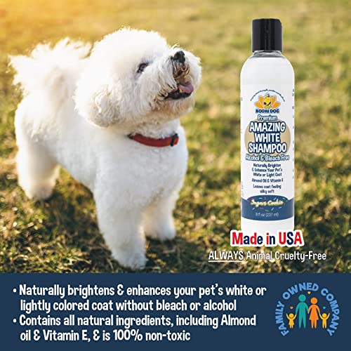 Bodhi Dog Amazing White Shampoo | Whitening Shampoo For Dogs | White Dog Shampoo | Brightens White & Light Coats | Natural Ingredients | Professional Quality (8 Fl Oz) #TOP2