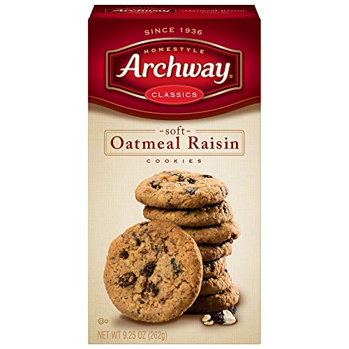 Archway Cookies, Soft Oatmeal Raisin, 9.25 Ounce (Pack of 9)
