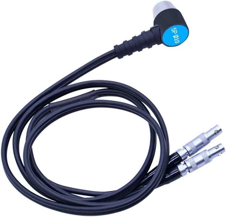Sonda per misuratore di Spessore ad ultrasuoni, trasduttore per Cavo, Diametro 10 mm/5 MHz, Installazione Facile, 6 mm/5 MHz