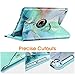 Fintie Rotating Case for iPad Mini 5th Generation 2019 / iPad Mini 4 (7.9 Inch) - 360 Degree Rotating Smart Stand Protective Back Cover, Auto Sleep/Wake Feature, Emerald Marble