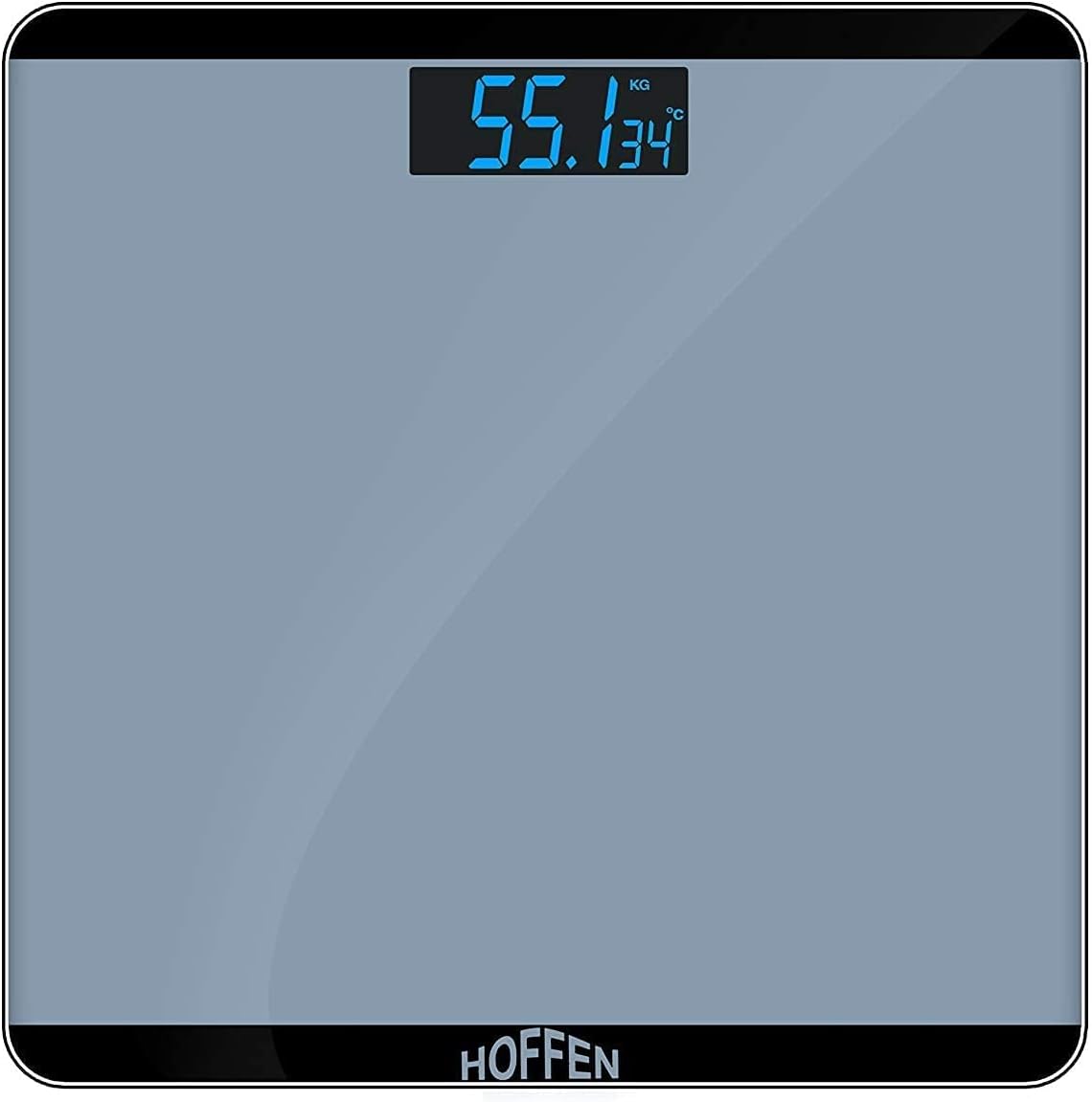 Hoffen (Made in India) Electronic Digital Personal Bathroom Weight Machine for Body Weight upto 180 kg Weighing Scale with 24 Months Warranty