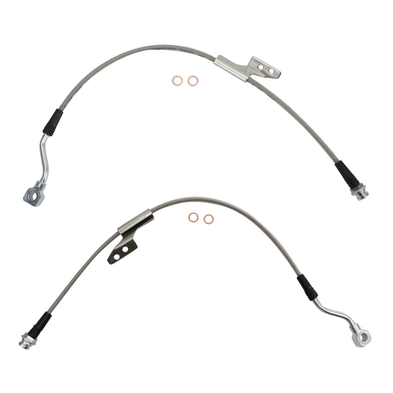 TRQ Front Performance Brake Hose Set