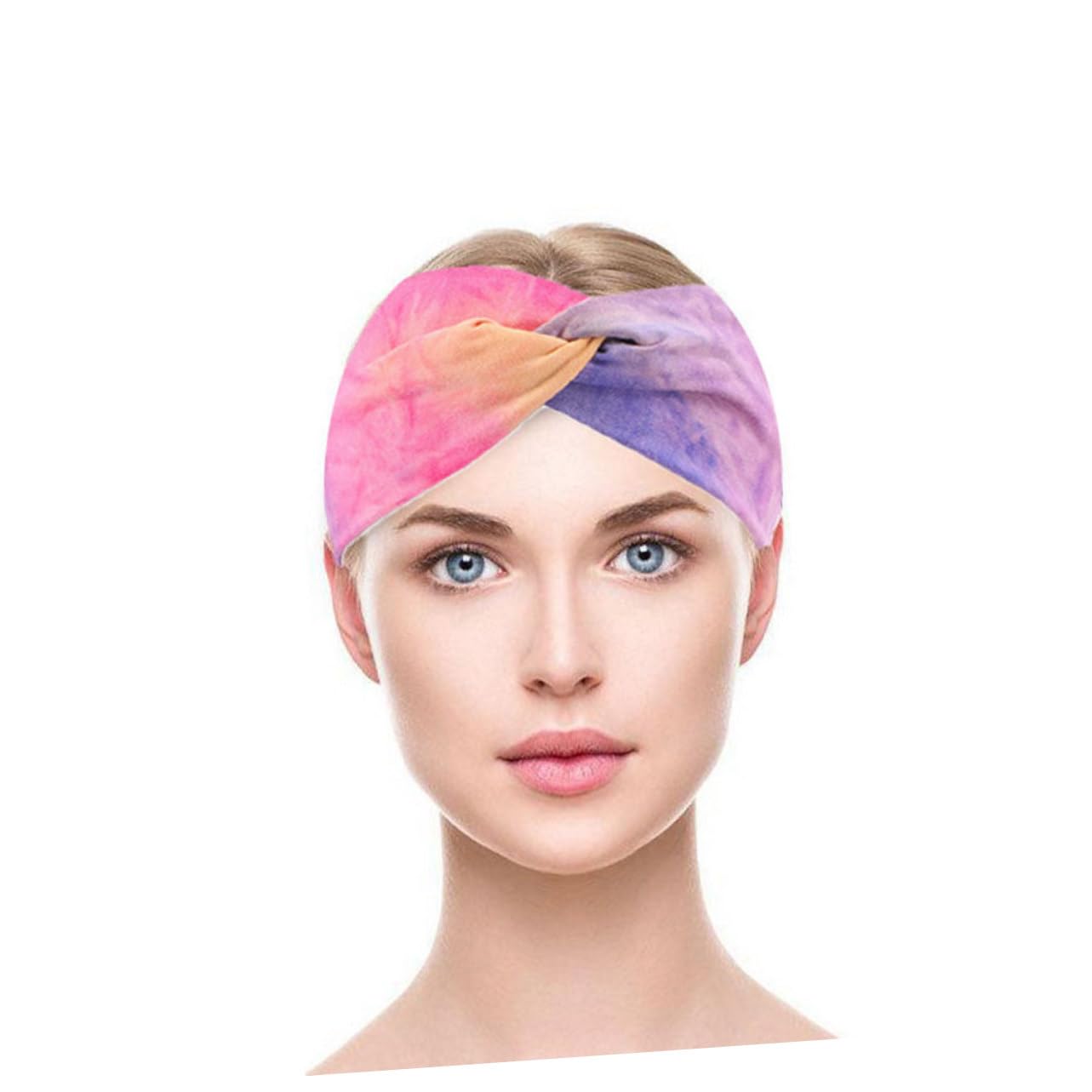 Healeved Bandeau de Sport Bandana Headband Yoga Accessoires Accessoire de Yoga Accessoires Head Band Bandeau tie-Dye de Remise en Forme de Course Polyester