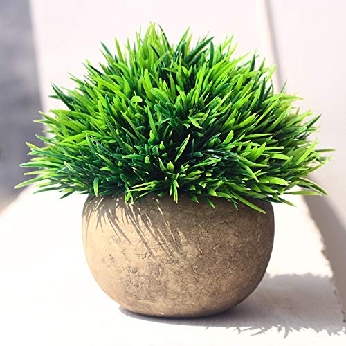 Artificial Plant for Home Decor Grass Lovely Fake Plants in Pot Decoration (Green)