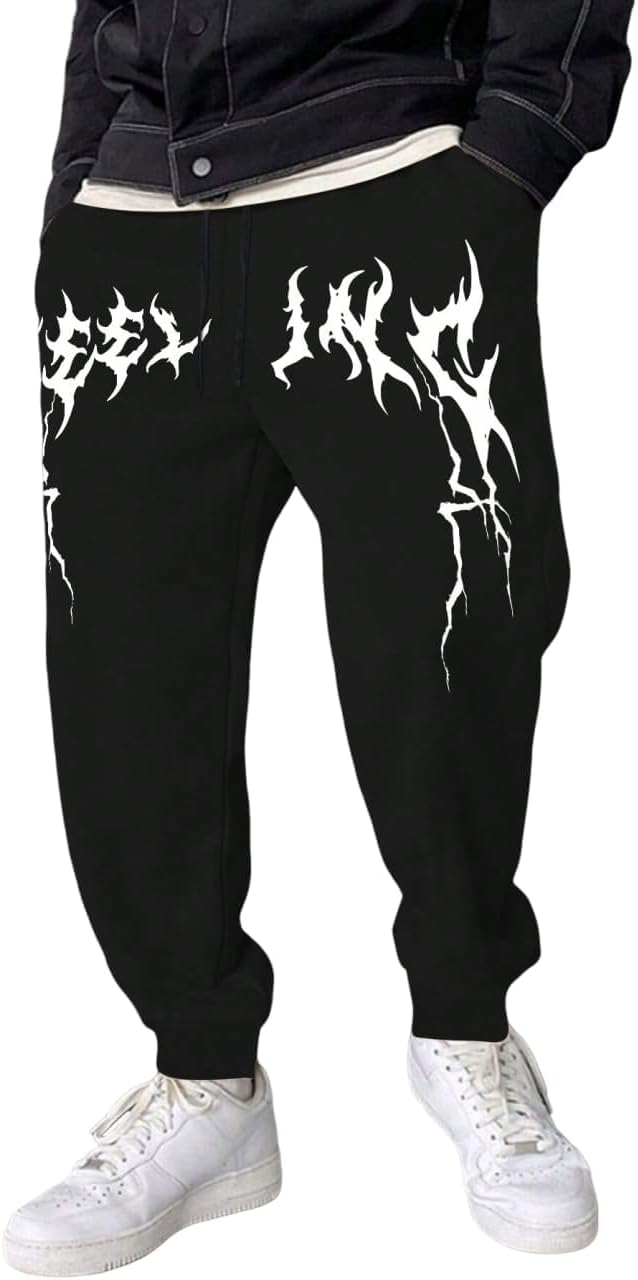 ZAFUL Men's Printed Jogger Sweatpants