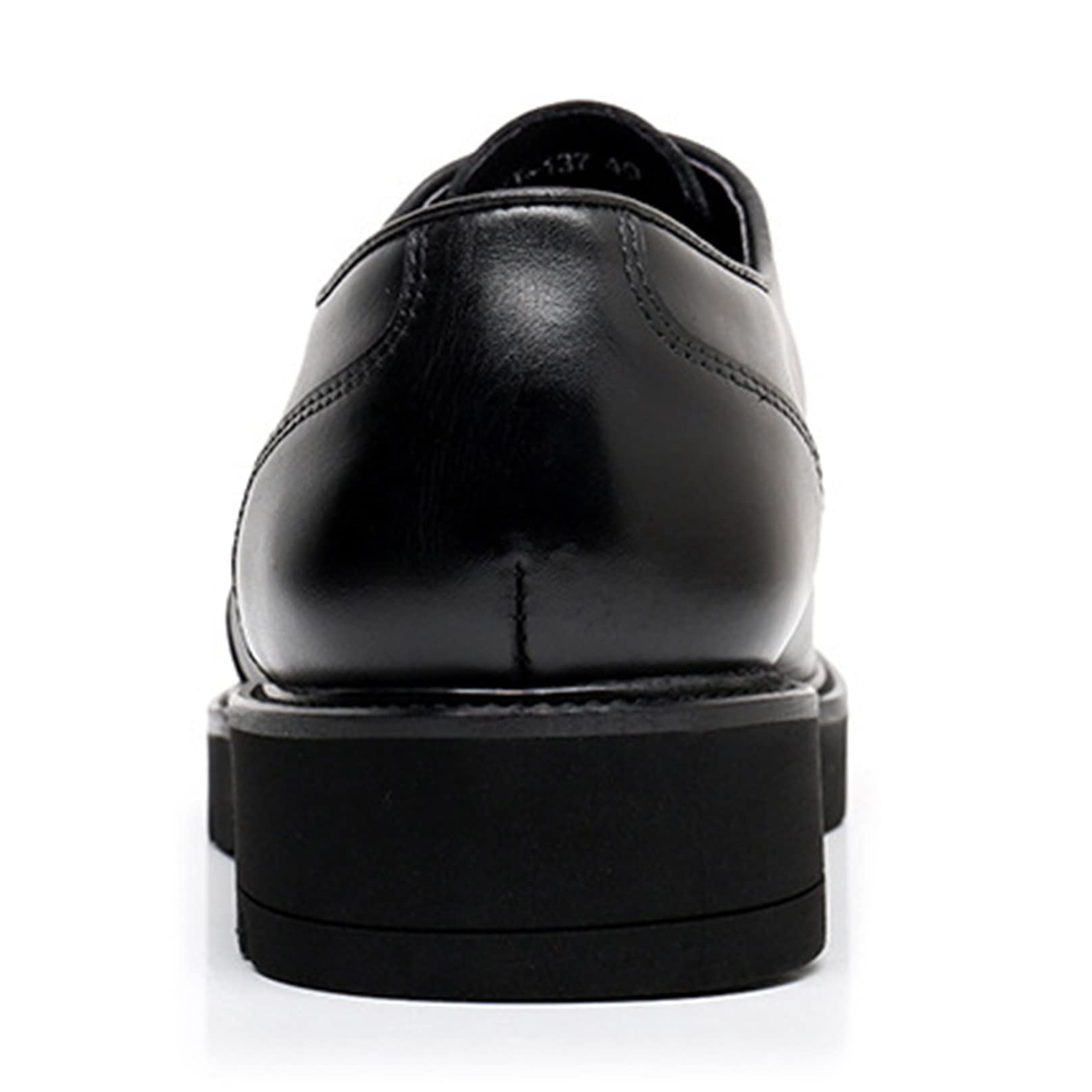 Amazon.com: Mens Plain Toe Lace Up Shoes Genuine Leather Derby