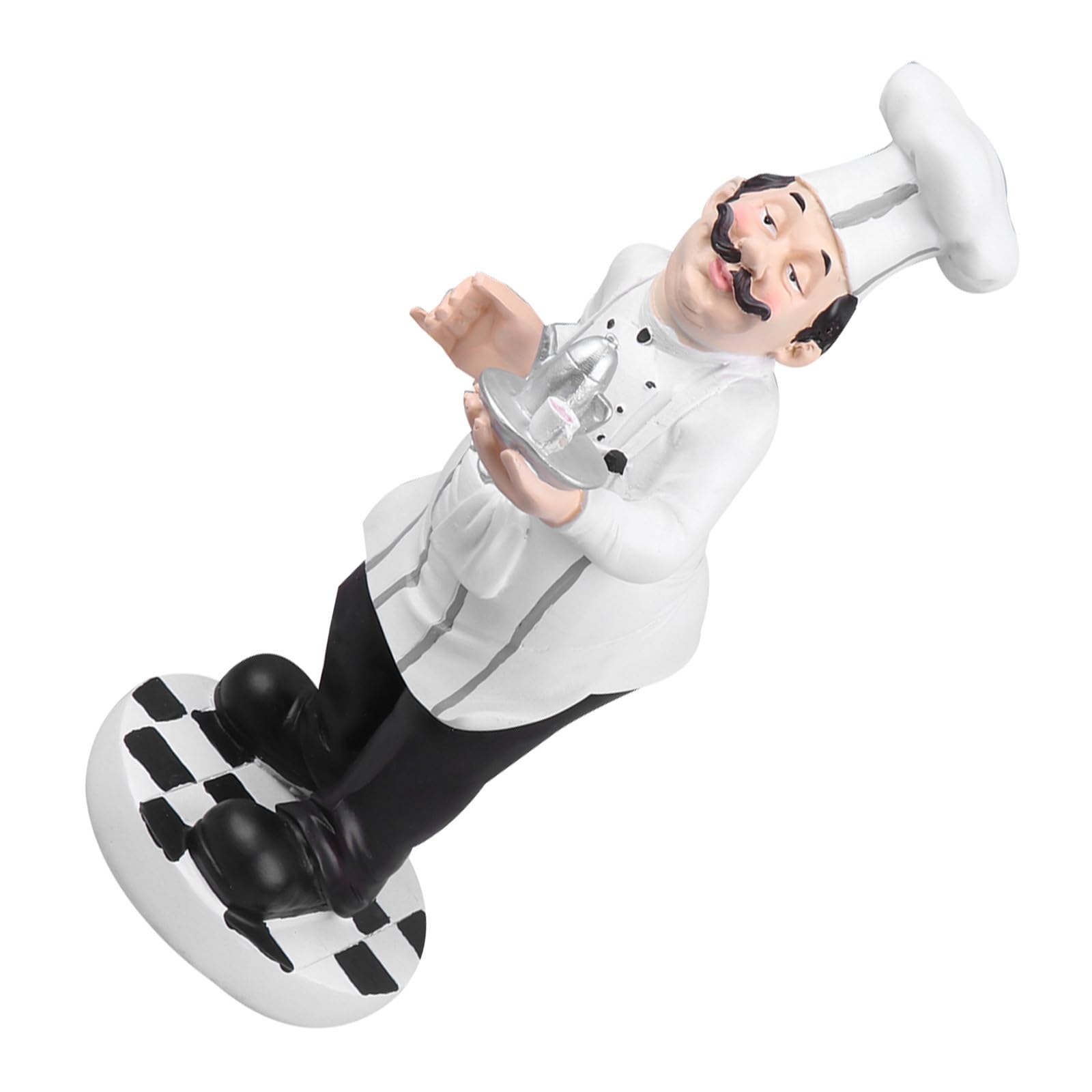 Figurine Chef Cuisine en Résine Théière Décoration de Table pour Café