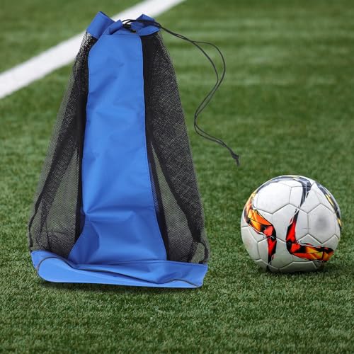 Bolsa de malla ventilada y resistente para balones con cordón 5