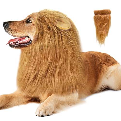Soft Realistic Dog Lion Mane Costume