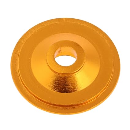 OFKLADE Aluminum Alloy Bicycle Threadless Stem Headset Top Cap Cover Gold Skull