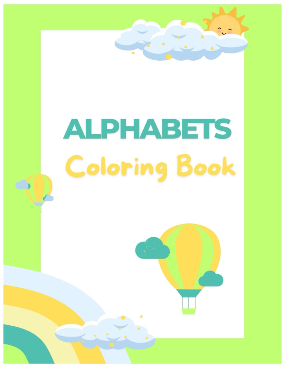 Livre de coloriage alphabet pour enfants avec grands dessins éducatifs