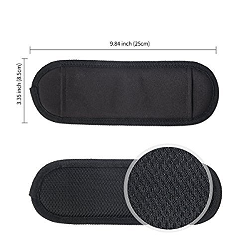 Jakago 59" Replacement Wide Shoulder Strap, Adjustable Bag/Purse Shoulder Belt Strap With Durable Clip Hooks And Comfortable Non-Slip Pad For Briefcase/Duffel/Camera/Laptop Case(Black) #TOP6