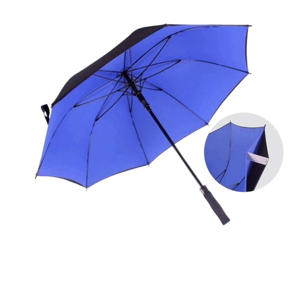 Parasol Damski Parasol golfowy UV. Ochrona automatyczna Otwarta podwójna baldachim wentylowany parasolowy parasol wodoodporny kij parasole Parasol Kieszonkowy (Blue : Blue, Size : 85cm)