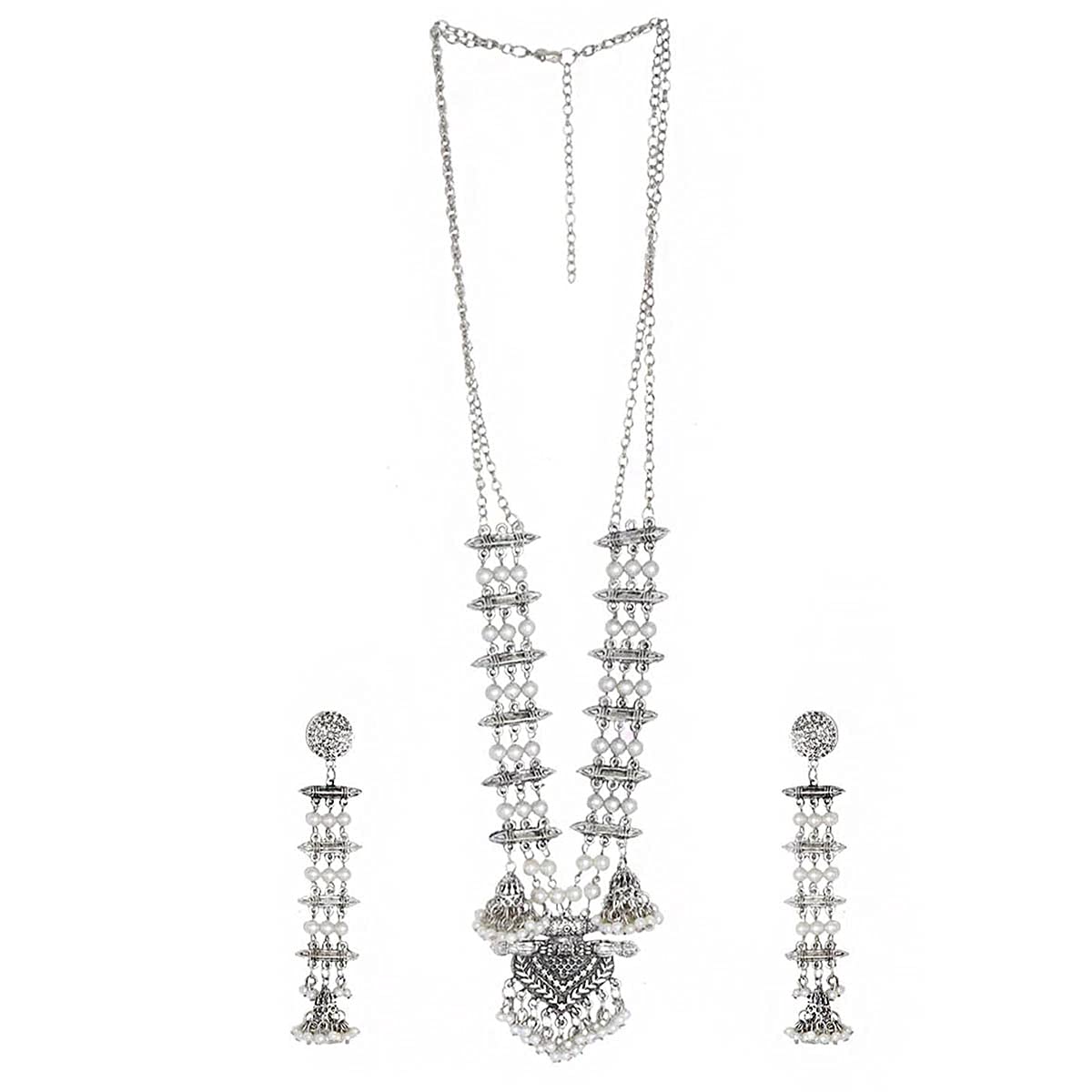 Teejh Nyra Long Necklace Set for Women (B09D7HVTT2) Amazon Price History, Amazon Price Tracker