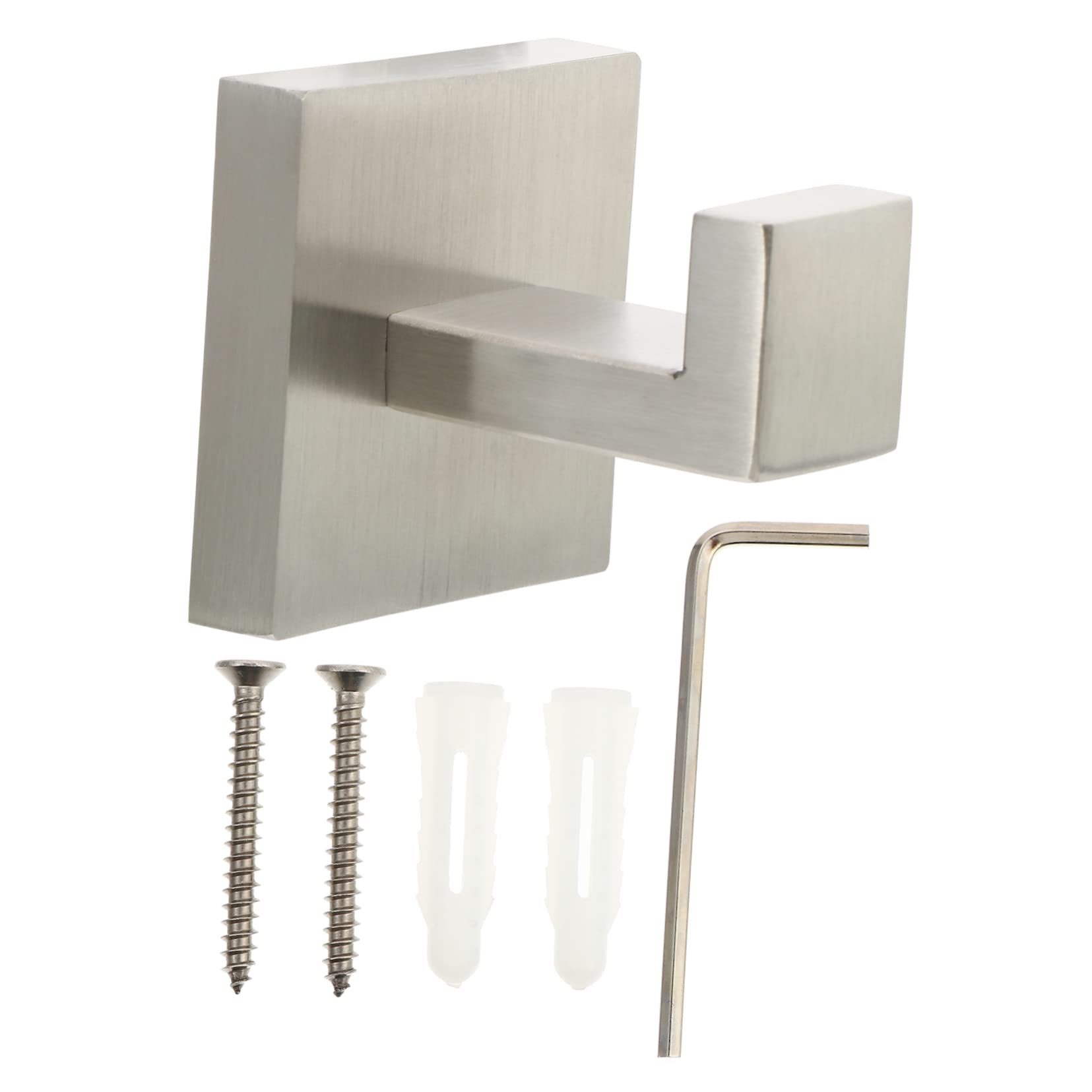 UKCOCO 2pezzi Gancio Da Muro Acciaio Inossidabile Gancio Per Asciugamani e Accappatoi Installazione Facile Su Superfici Lisce Design Moderno Per Bagno Cucina e Altri Ambienti Confezione
