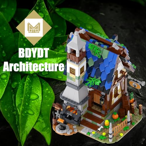 Architecture The Medieval Times Roman Blacksmith Shop Building Blocks Set(1025PCS)- Architectural Model Toys Gifts for Kid and Adult