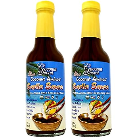 Coconut Secret Coconut Aminos Garlic Sauce (2 Pack) - 10 fl oz Cover