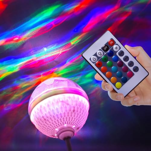 Image of One94Store RGB Rotating LED Lamp | Plug-in Powered Full-Color Aurora Projector Light for Bedroom, Living Room, Kids Room, Party, Diwali & Festive Decoration | Energy-Saving Decorative Night Lamp