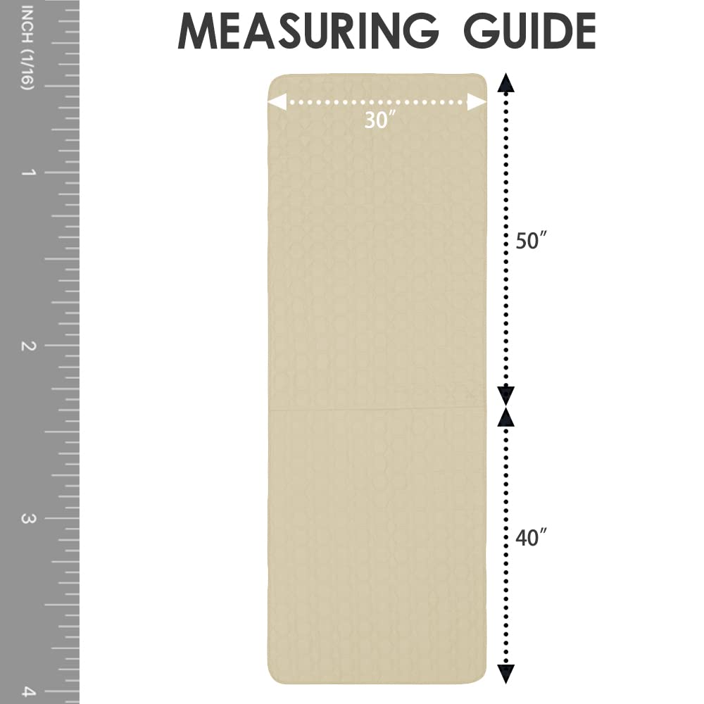 RBSC Home Recliner Sofa Covers 30 Inch Waterproof Slipcovers for Reclining Sofas (Beige, 31