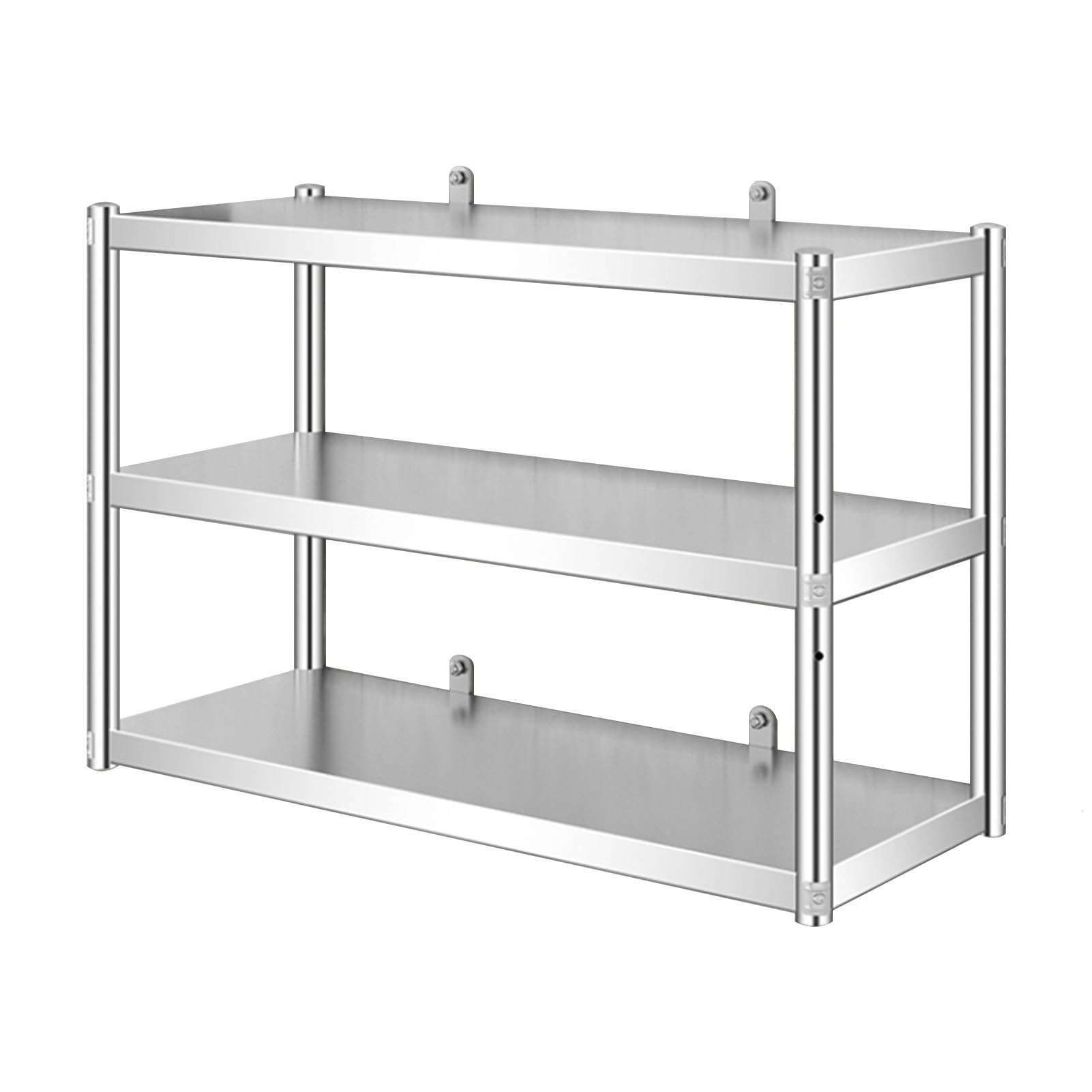 Heavy-Du inless Topfregal zur Deckenmontage, platzsparendes Hängeregal für Küche, Kochgeschirr, Wandmontage, Geschirrnizer, 120 x 35 x 80 cm