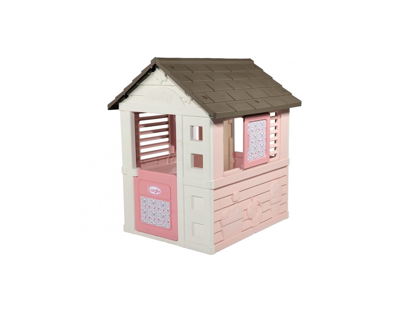 Smoby Toys- Casita Infantil Corolle Rosa, Sólida y Robusta, Medidas (l x an x al): 110x98x127cm (810720)
