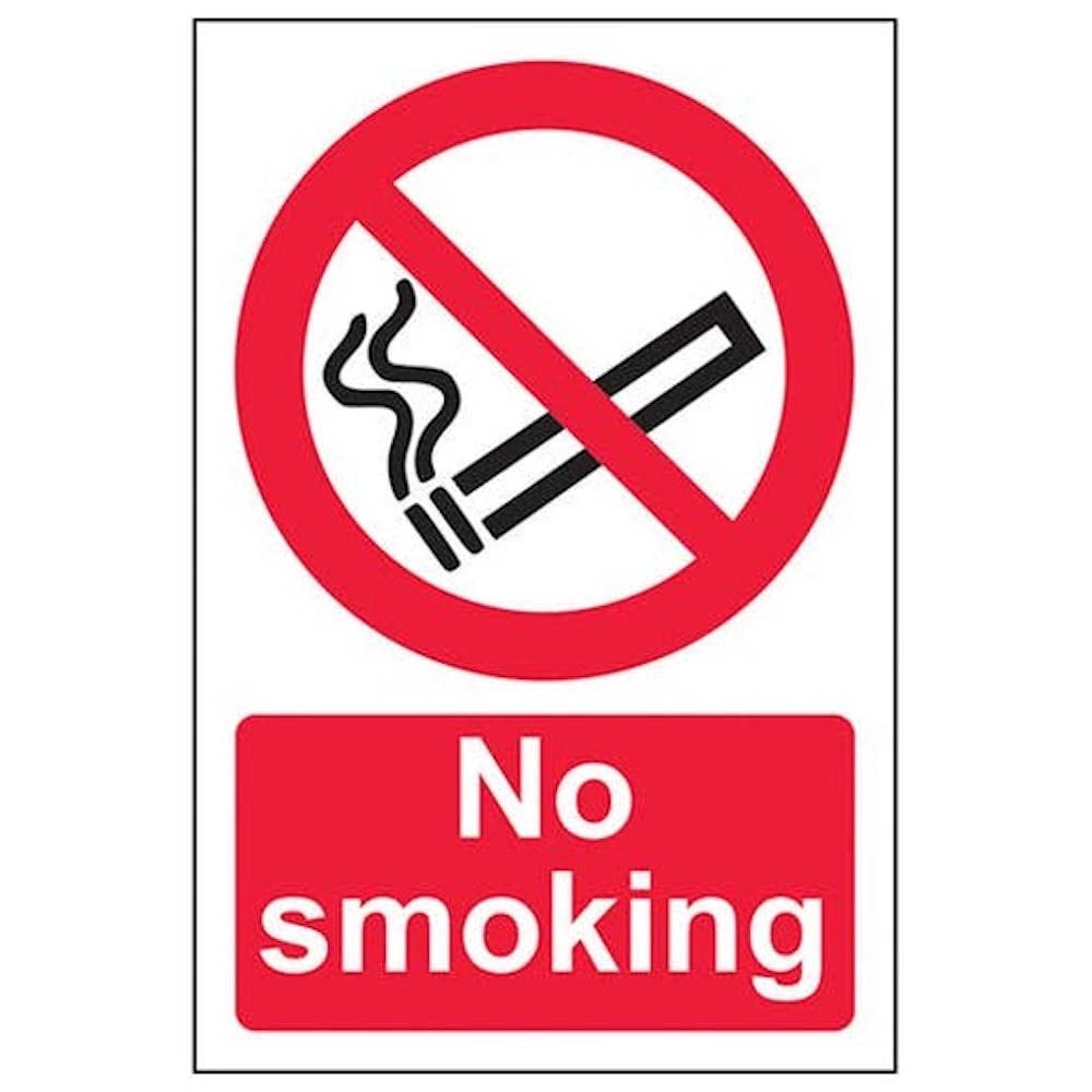 V Safety Eco Friendly Prohibition No Smoking - No Smoking - 150 X 200mm