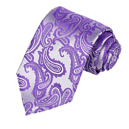 Image of KissTies Mens Paisley Tie And Pocket Square Necktie Sets
