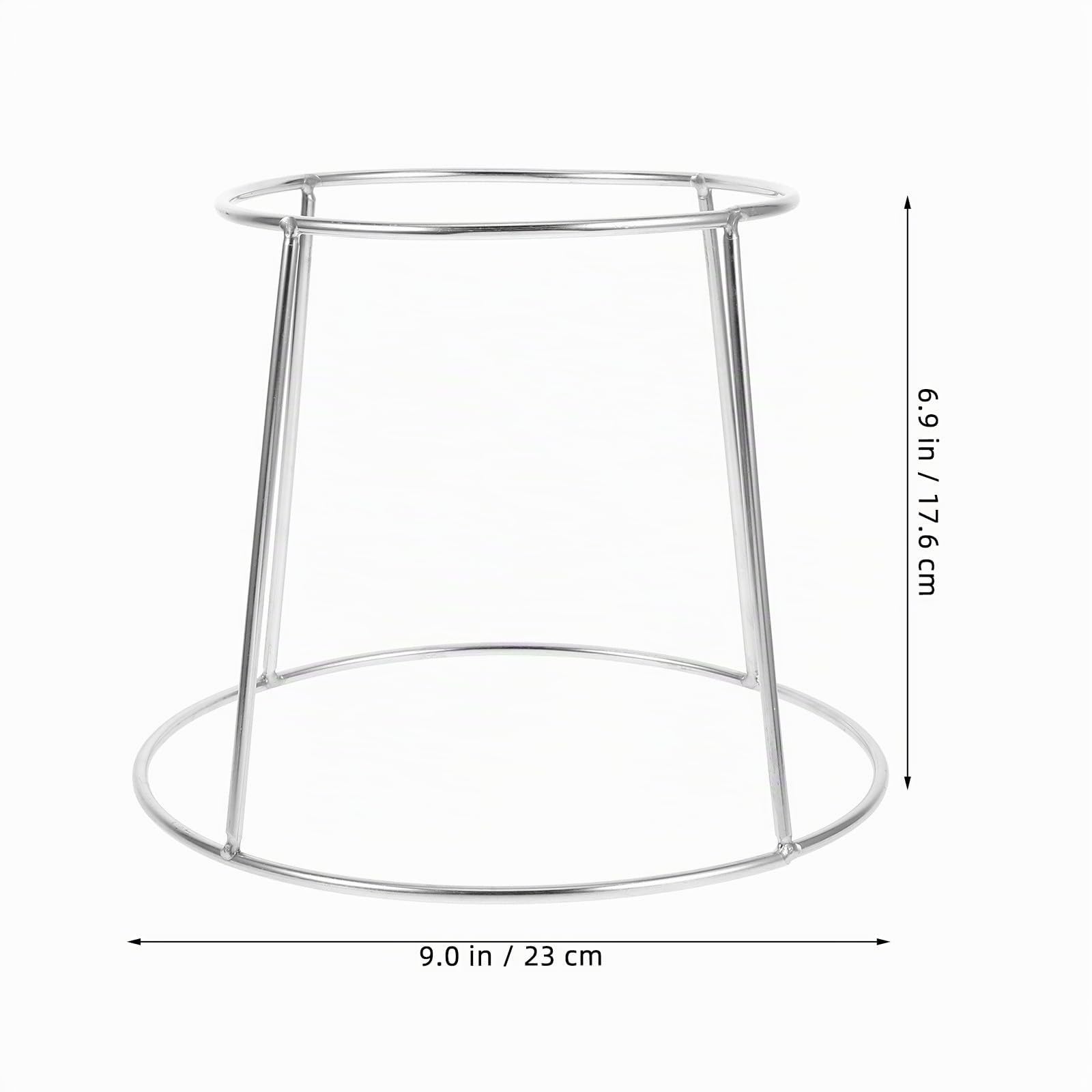 Set 3 Pezzi Alzatine per Buffet in Acciaio Inossidabile, Supporto Doppio Strato per Vassoi e Portapiatti, Design Creativo e Salvaspazio per Ristoranti
