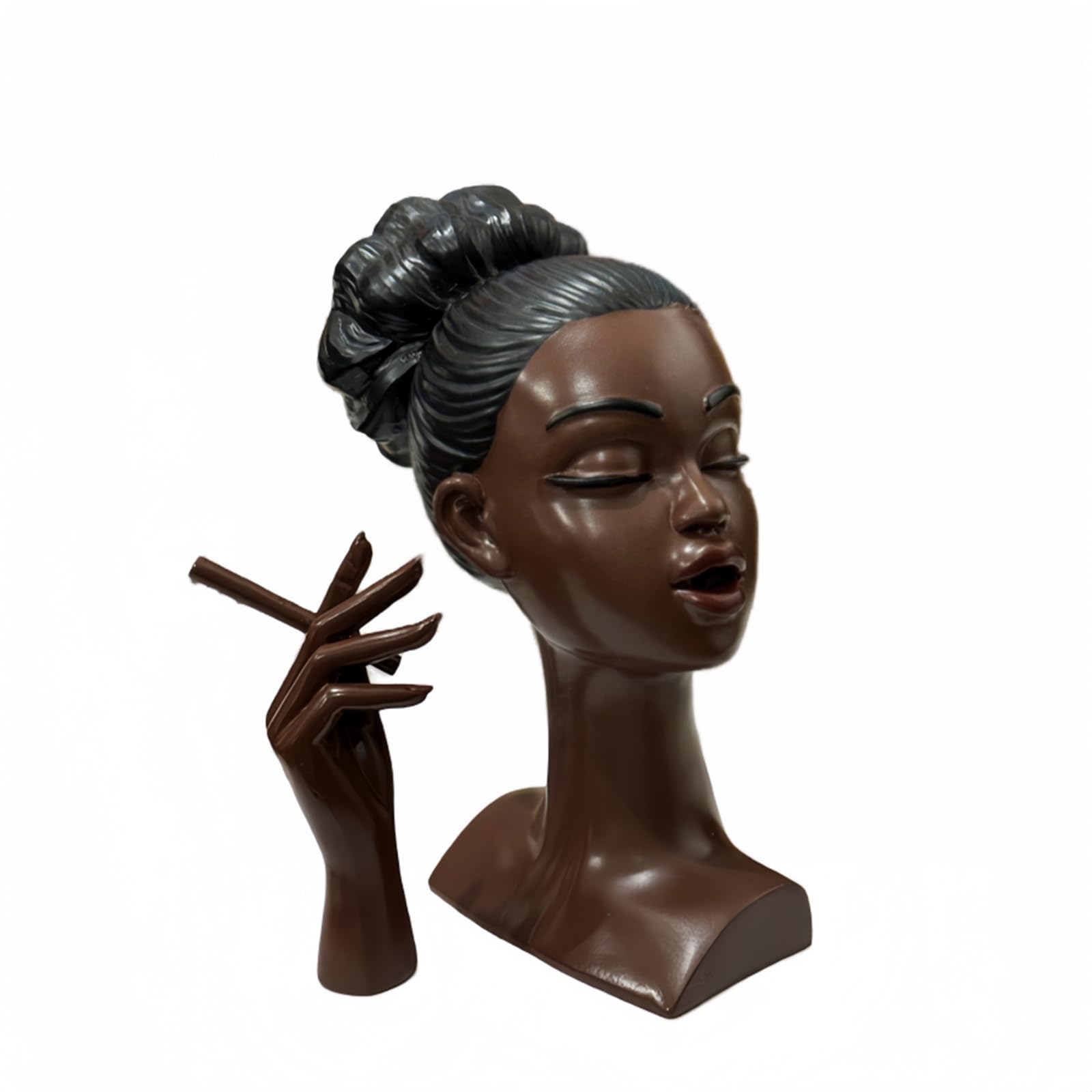 MISNODE Headscents Incense Holder, Funny Elegant Head Incense Holder, Black Women Elegant Head Incense Holder, Black Woman Face Head Scents, Solange Head Scents Holder