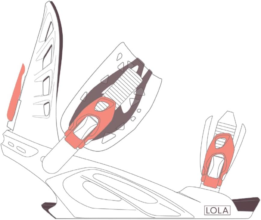 Roxy Lola Womens Snowboard Bindings White M/L