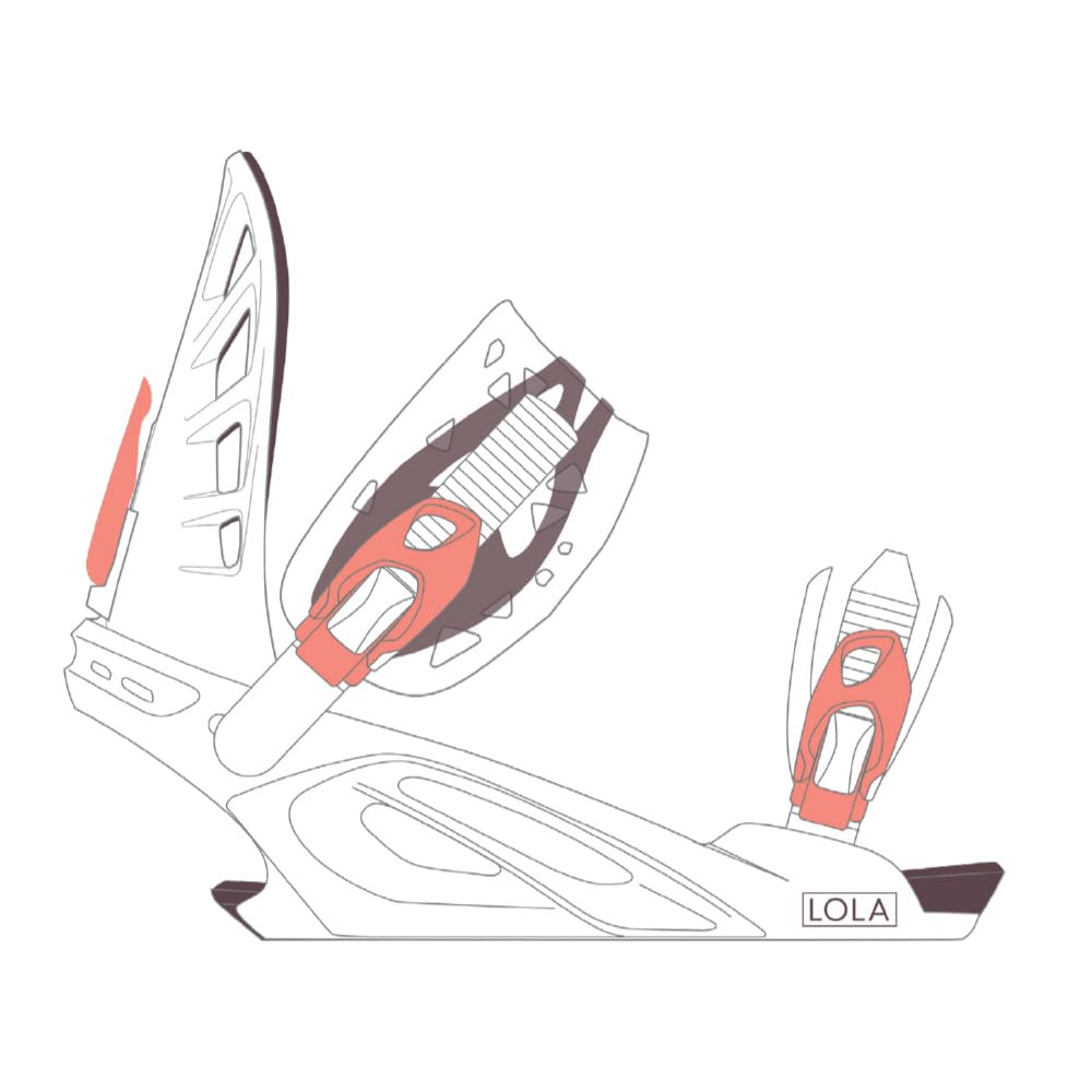Roxy Lola Womens Snowboard Bindings White M/L