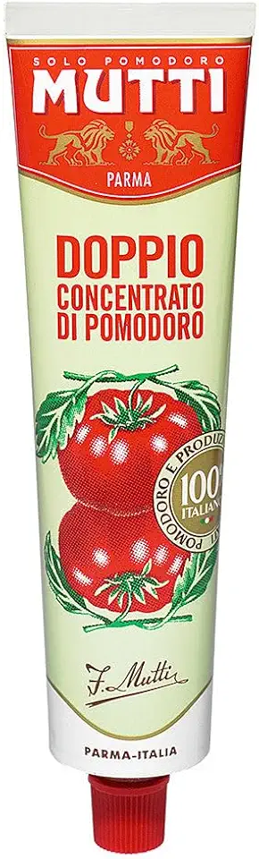 Bisnaga De Polpa De Tomate Italiano Duplo Concentrado Mutti 130 G