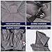 HUGO & HUDSON Winter-Schneeanzugjacke für Hunde, Winddicht mit Kapuze, Schnallen, Geschirr, Grau S35