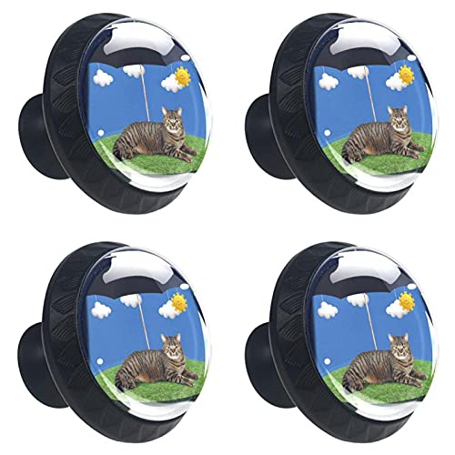 Boutons de meuble chat poignées de tiroir chat en finition haut de gamme - 2