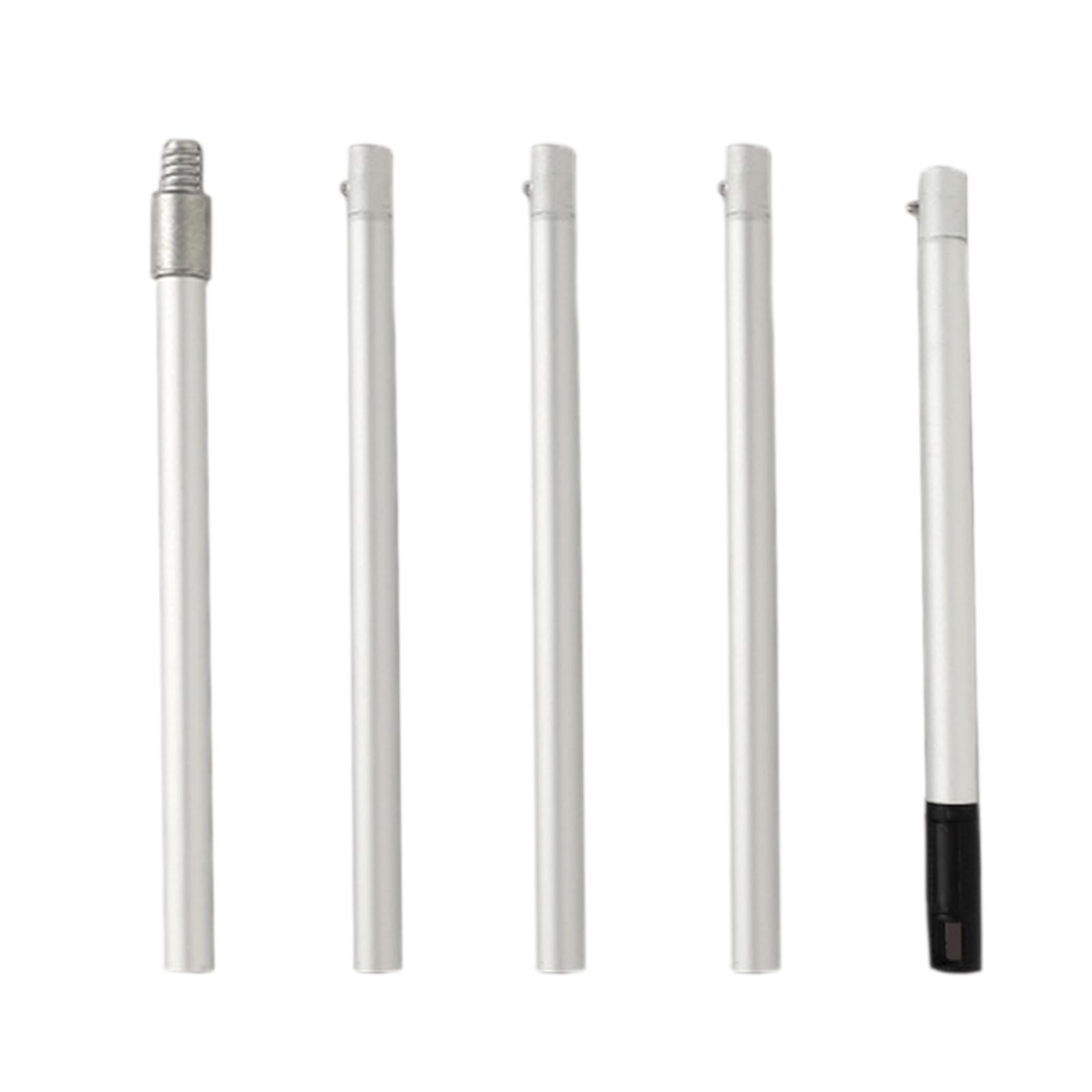 Easy Painting 5pcs Metal Extension Poles Paint Roller Adapter Extendable Mops Handles Simple Installation for Rollers Push Fit Roller Extension