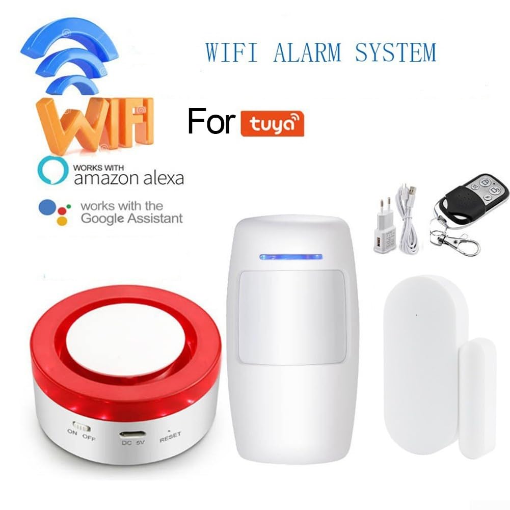 für Tuya Smart Sirene Alarm Stroboskop Flash Horn 95dB Big Sounds to Threaten Thief for Alexa