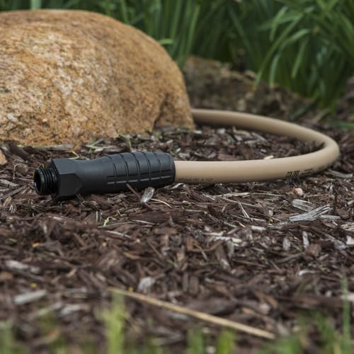 Image of Flexzilla Colors SwivelGrip Garden Hose 5 /8 in. x 10 ft., Lightweight All-Weather Water Hose, Durable and Flexible, Leak-Free Connections, Brown Mulch