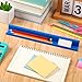 PerKoop 10 Pcs Classroom Desk Name Plates Holder for Student Index Cards Storage Kids Desk Accessories Desktop Helper Prop and Station Guard Panels Organizer Water Bottle Holder