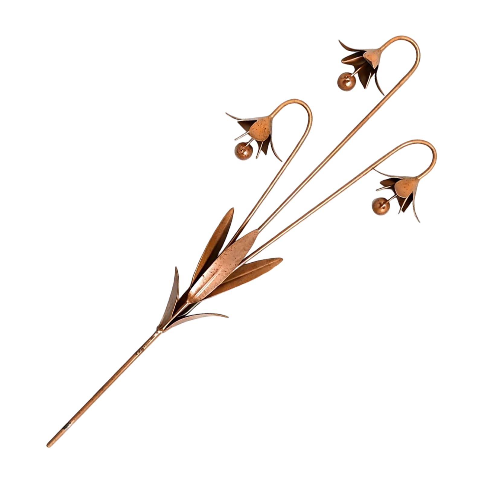 ZEPFJHE Rusty Metal Garden Stake Rusty Bluebell Flower Yard Art Iron Flower Decoration for Outdoor Decorative Ornament Iron Bluebell Garden Decoration
