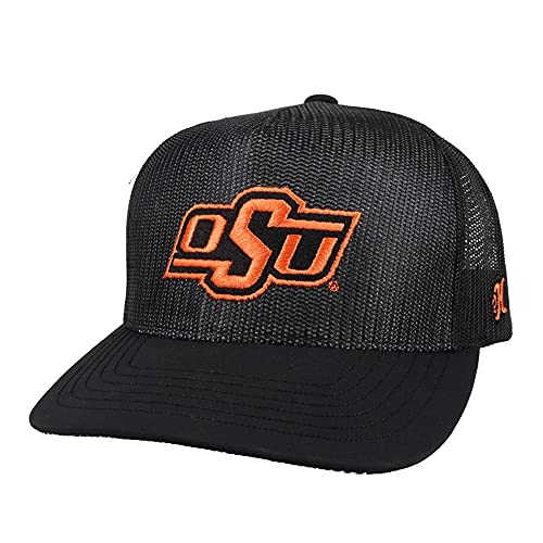 HOOEY Men's Oklahoma State University Officially Licensed Collegiate Adjustable All Mesh Snapback Hat