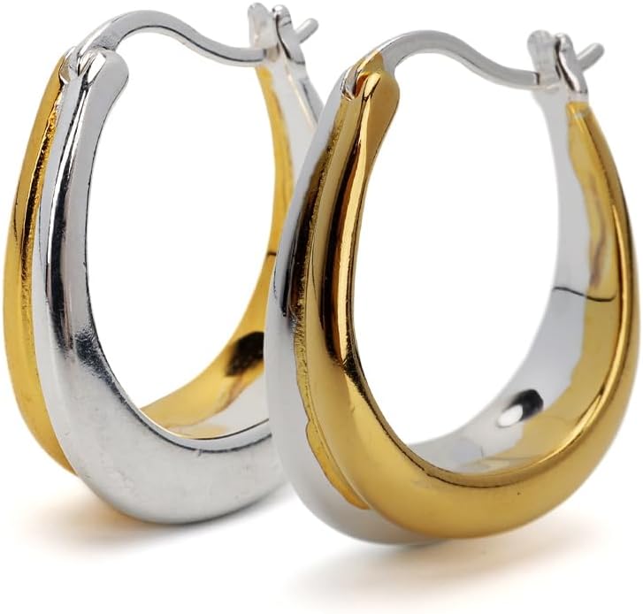 K18YG 10mm ユニセックス フープピアス K18YG 10mm ユニセックス