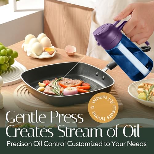 Image of YARRAMATE 16oz /470ml Light-Blocking Dark Oil Sprayer for Cooking (Purple)