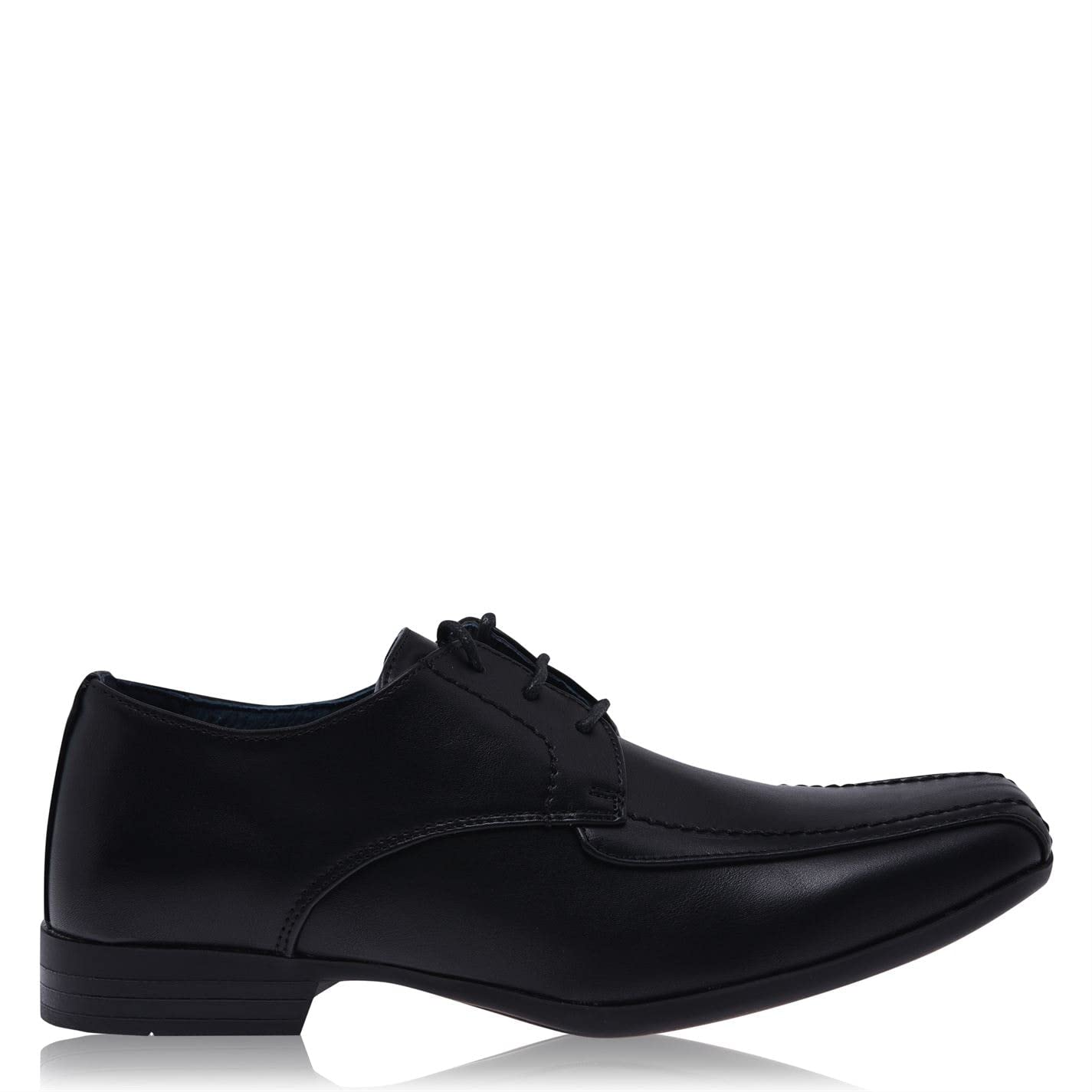 Giorgio Kids Boys Bourne Lace Junior Shoes Derby Up Comfortable Fit Tonal Black UK 6 (39)