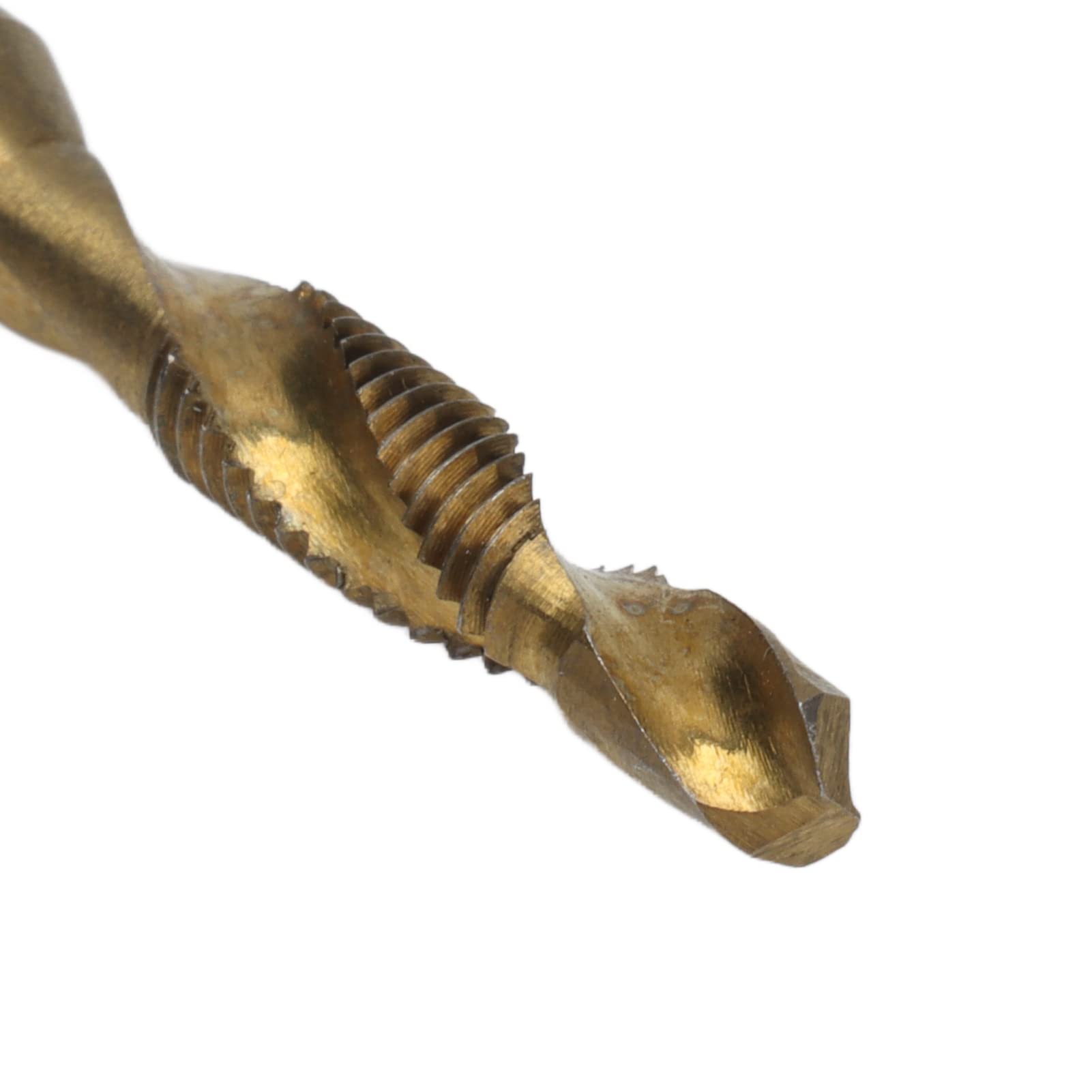 Drill Tap, Drill Tap Set Shank Coated Metric Screw Combination Tapping Bit Tap Drill Bits Hex for Wood (M5)