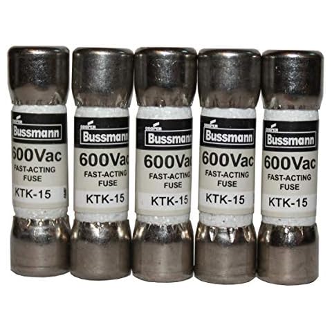 KTK-15 Fuse 892583 15 Amp 600 Volt (5 Pack) QSU Cover