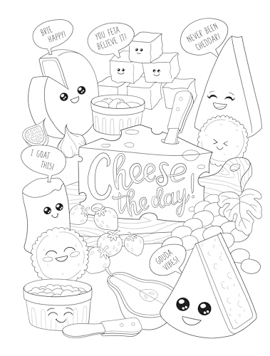 Creative Haven Romaine Calm & Carrot on Coloring Book: Put a Little Pun in Your Life!
