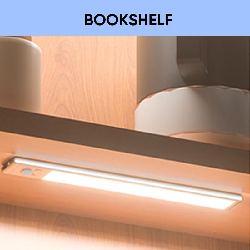 Saker Rechargeable Motion Sensor Led Lights,Motion Sensor Cabinet Light with 3 Color Modes, 9.5 Inch Wireless LED Closet Light for Kitchen, Pantry, Cupboard, Counter Areas (3 pcs)